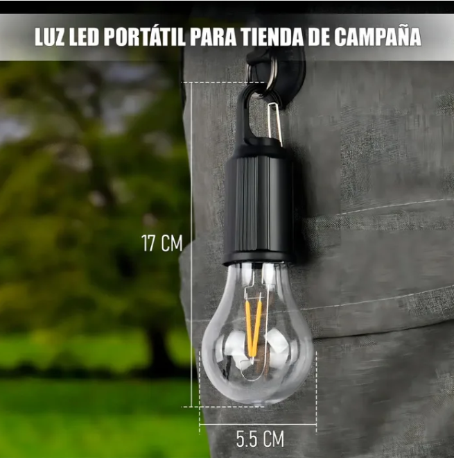 Ampolleta Solar Recargable USB Emergencia