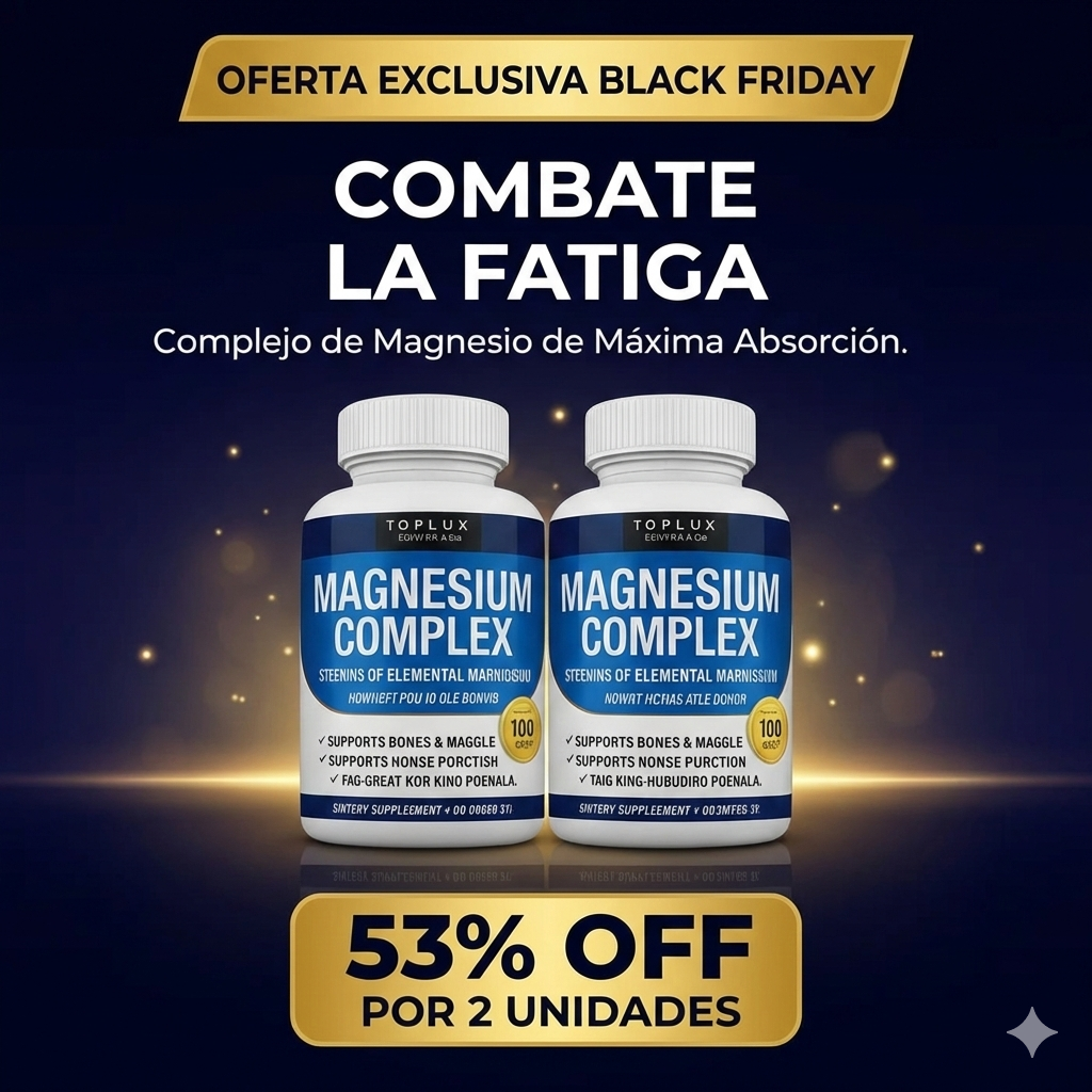 2x1 Magnesium Complex 1000 mg ORIGINAL ✨8 tipos de magnesio en 1 ⚡120 cápsulas en total