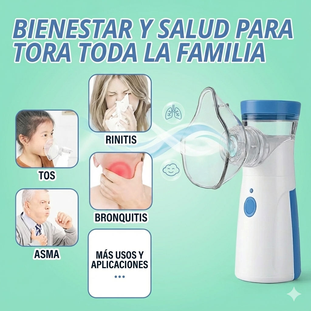 Nebulizador Portátil Niños y Adultos