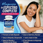 2x1 Magnesium Complex 1000 mg ORIGINAL ✨8 tipos de magnesio en 1 ⚡120 cápsulas en total